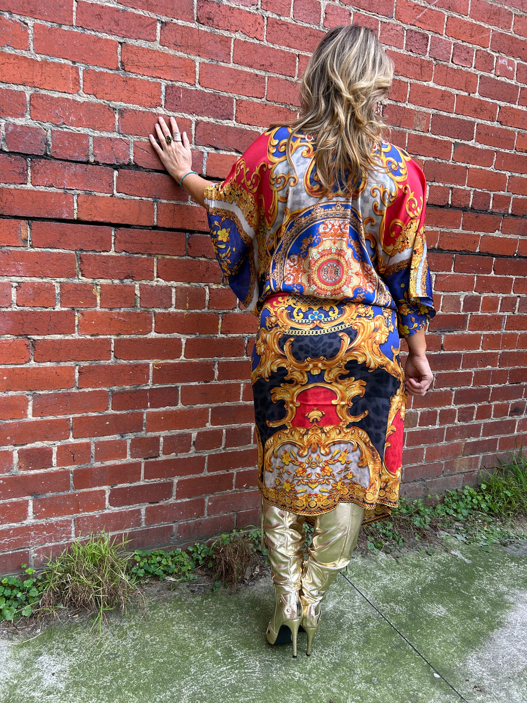 Maxi Kaftan Miami Red