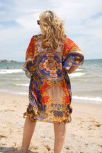 Load image into Gallery viewer, Miami Red Black Kaftan
