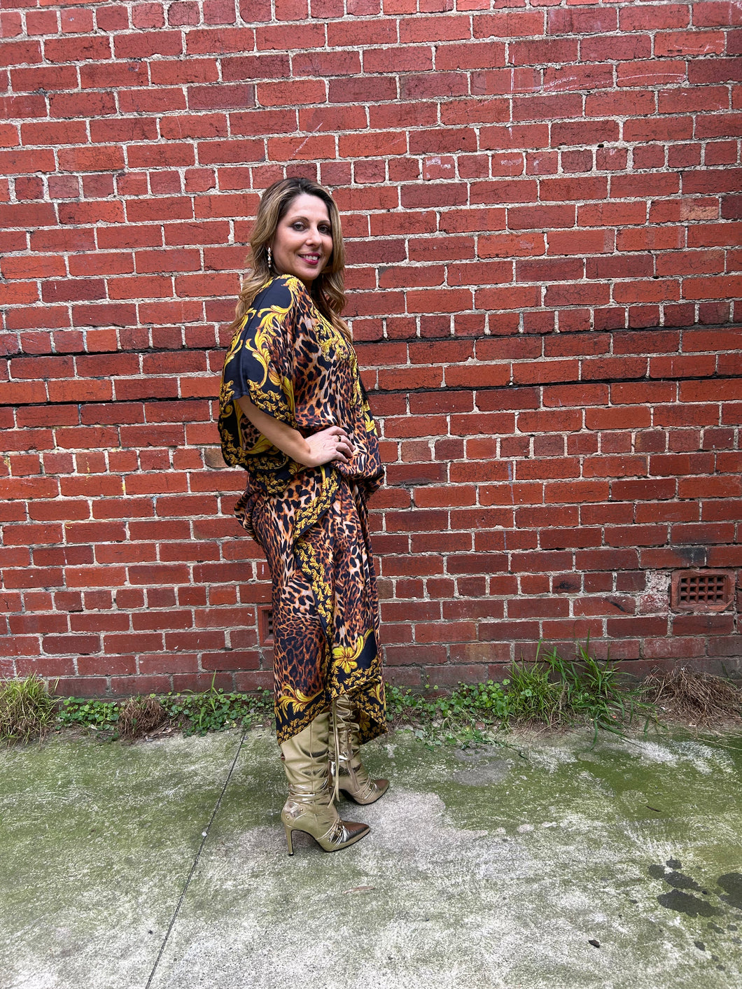 Maxi Kaftan Tiger Royal