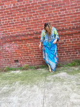 Load image into Gallery viewer, Maxi Kaftan Blue Denty
