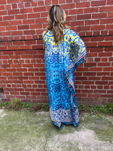 Load image into Gallery viewer, Maxi Kaftan Blue Denty
