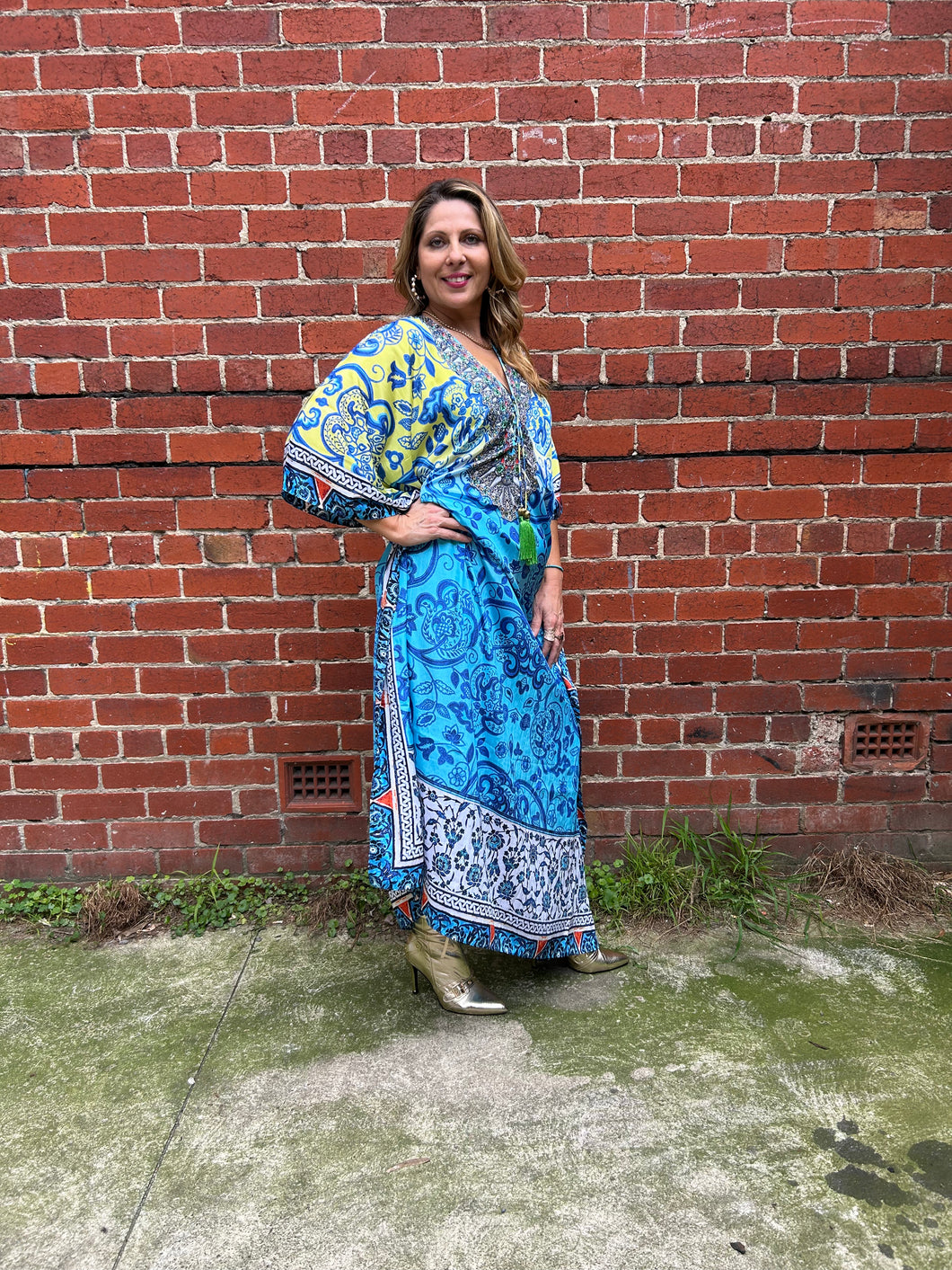 Maxi Kaftan Blue Denty