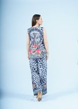 Load image into Gallery viewer, Lounge Set- Snow Leopard (Sleeveless Top)
