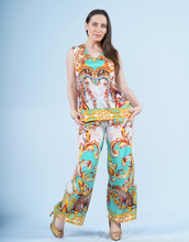 Load image into Gallery viewer, Lounge Set- Tiger Royal Turk (Sleeveless Top)
