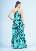 Load image into Gallery viewer, T-Back Dress- Emerald Reptile
