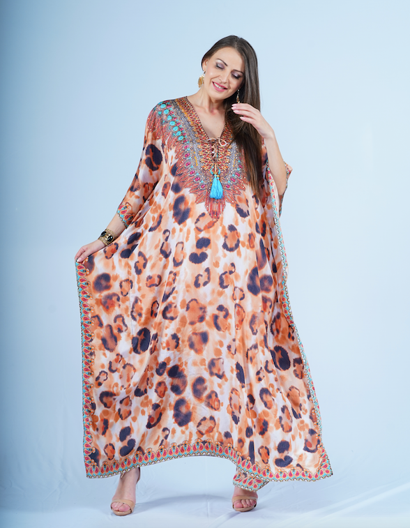 Maxi Kaftan- Wild Stains